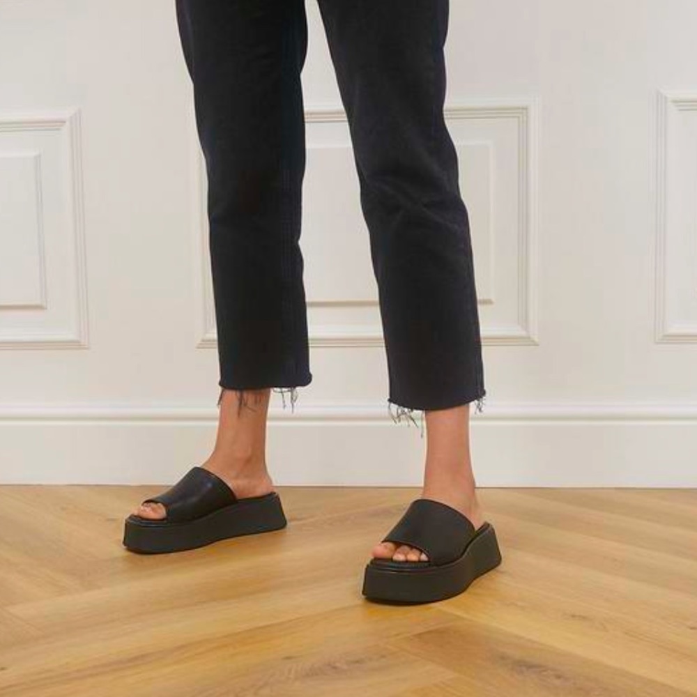 Vagabond Shoemakers Leather Platform Slide Sandal